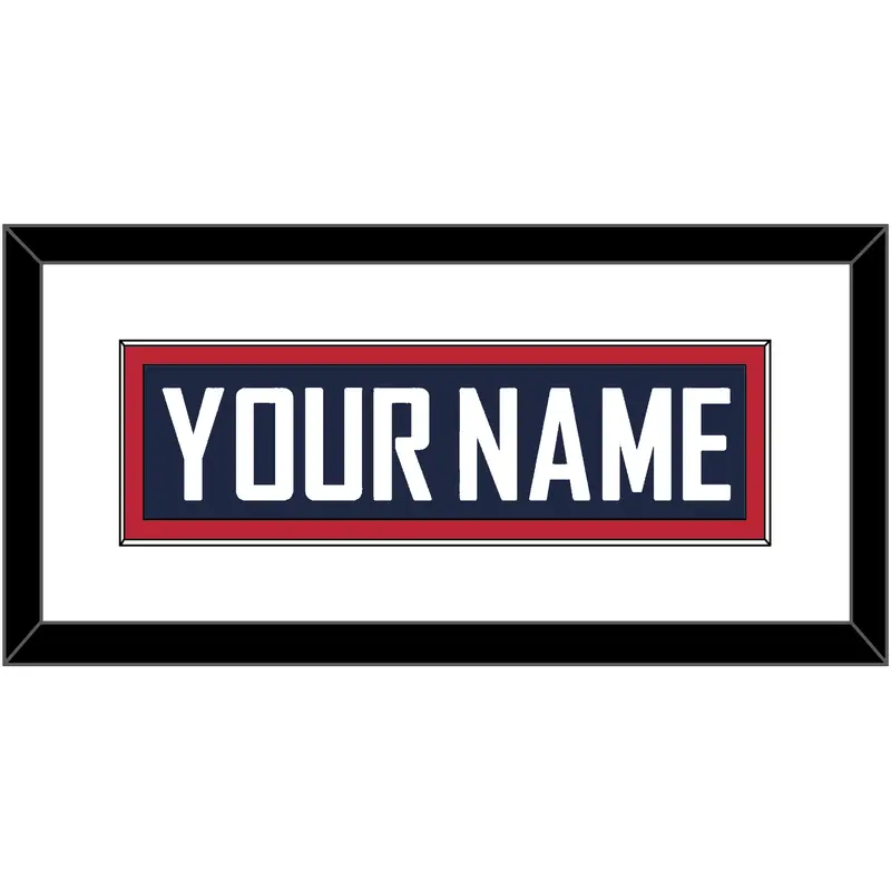 United States Mens Hockey Nameplate - 2014 Olympics Home White - Single Mat 1