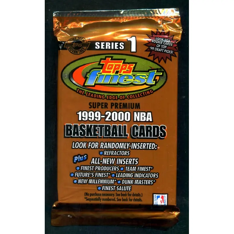 1999/00 Topps Finest Basketball Unopened Series 1 Jumbo Pack (HTA) (13)