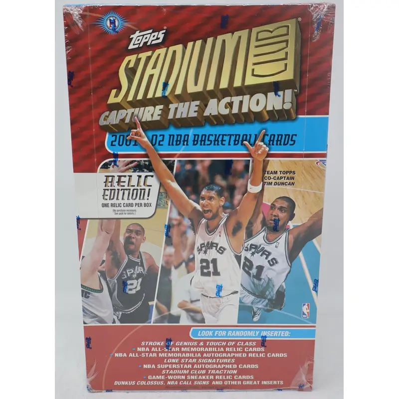 2001/02 Topps Stadium Club Basketball Box (Relic Edition) (Hobby) (24/6)