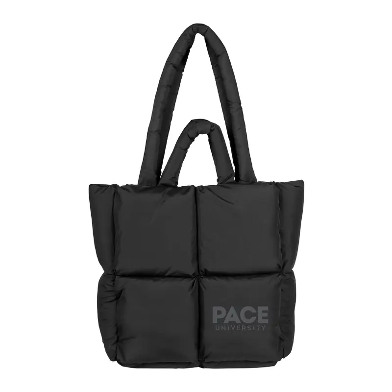 Pace University - Pleasantville Briarcliff Campus Black Puff Tote