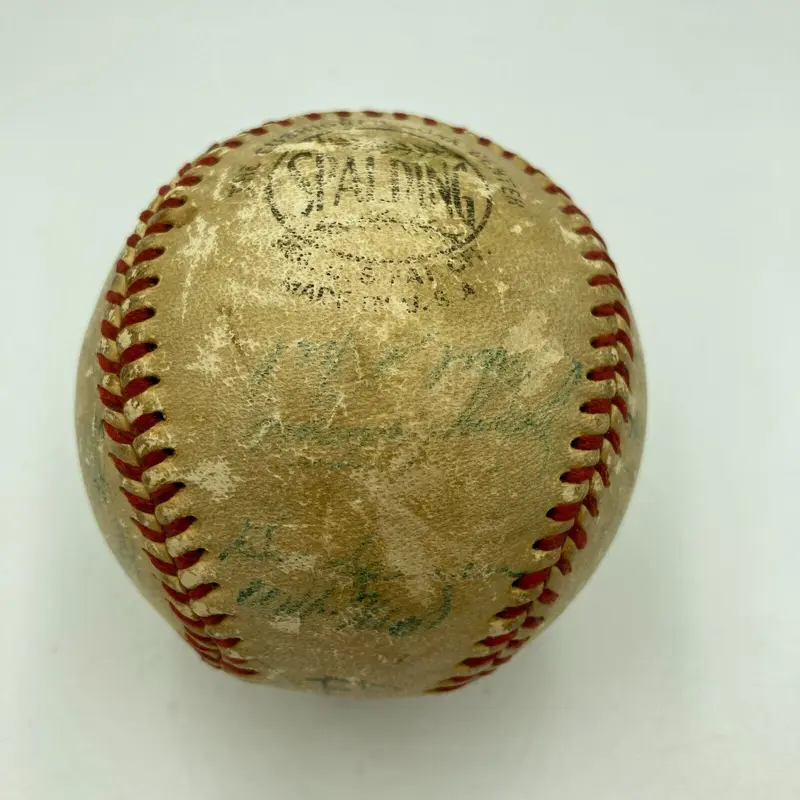 Willie Mays 1954 New York Giants World Series Champs Team Signed Baseball