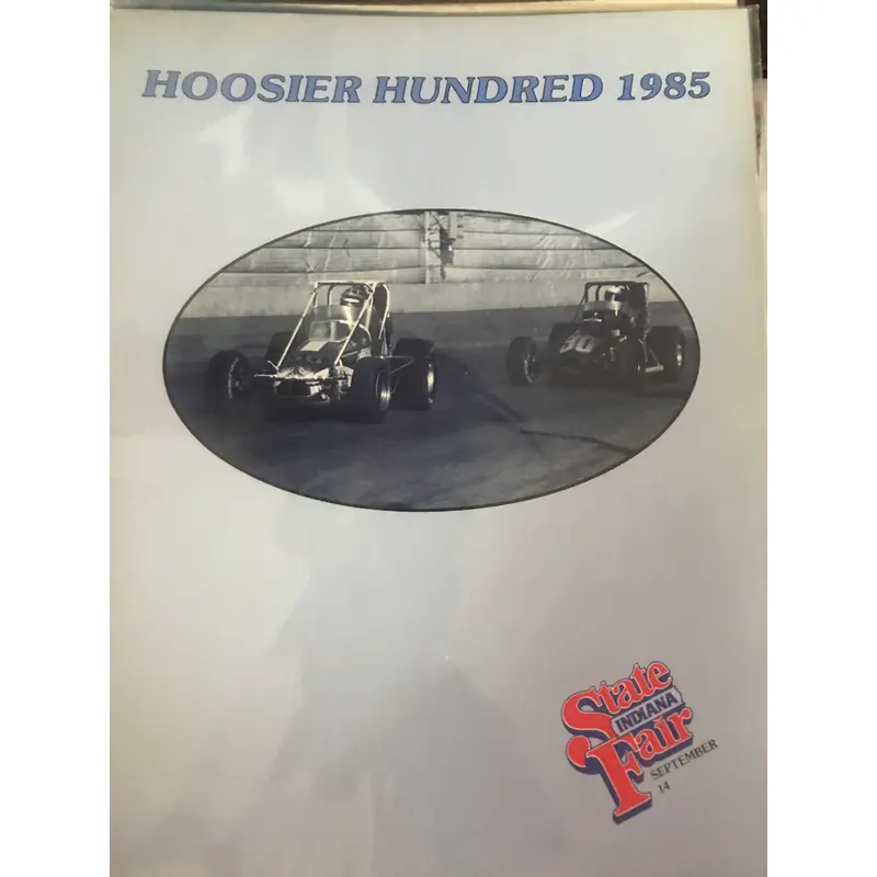 1985 Hoosier Hundred Race Program