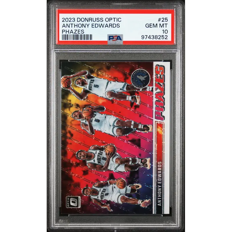 Anthony Edwards 2020 Donruss Optic Phazes PSA 10 Gem Mint