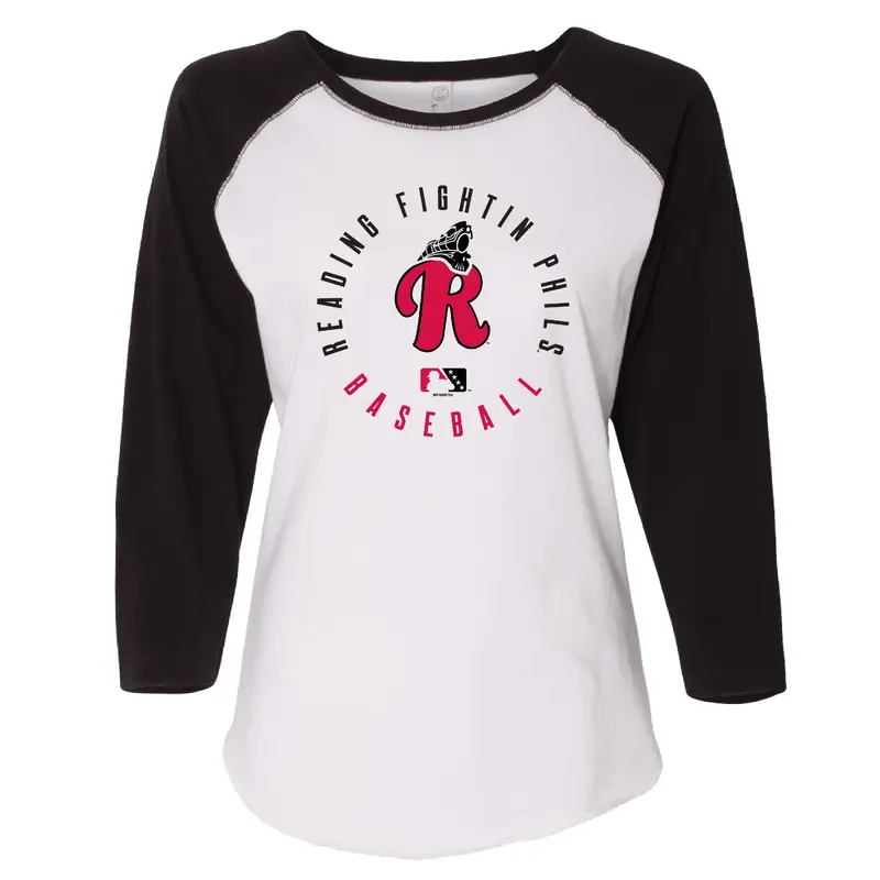 Bimmridder White and black 3/4 Sleeve R Train women's Tee