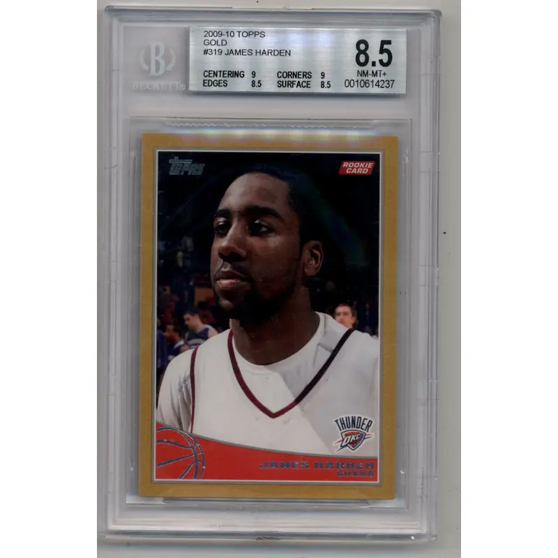 James Harden 2009-10 Topps Gold #319 0659/2009 BGS 8.5 Near Mint-Mint+