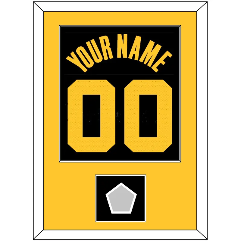 Golden State Name & Number With Finals Patch - Black City (2021-2022) - Single Mat 3