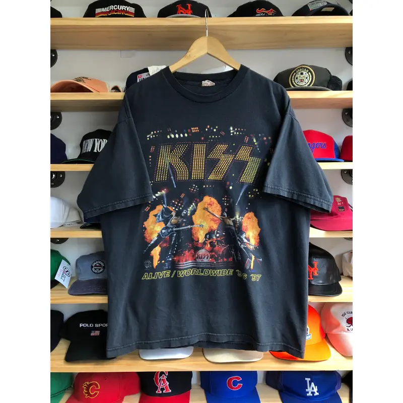 Vintage 1997 Kiss Alive Worldwide Tour Tee Size XL