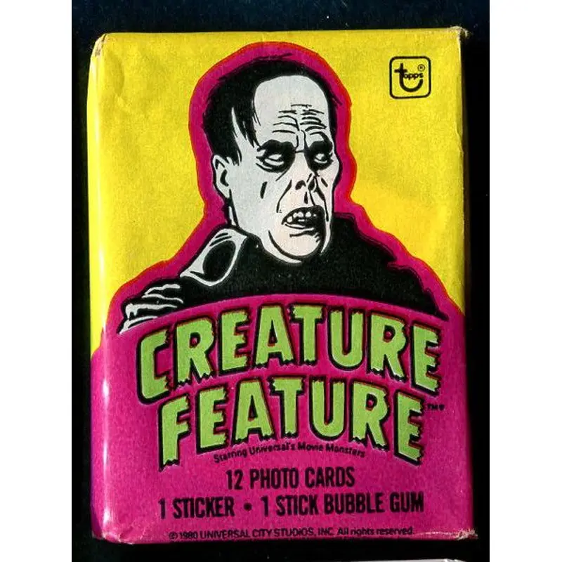 1980 Topps You'll Die Laughing (Creature Feature) Unopened Wax Pack