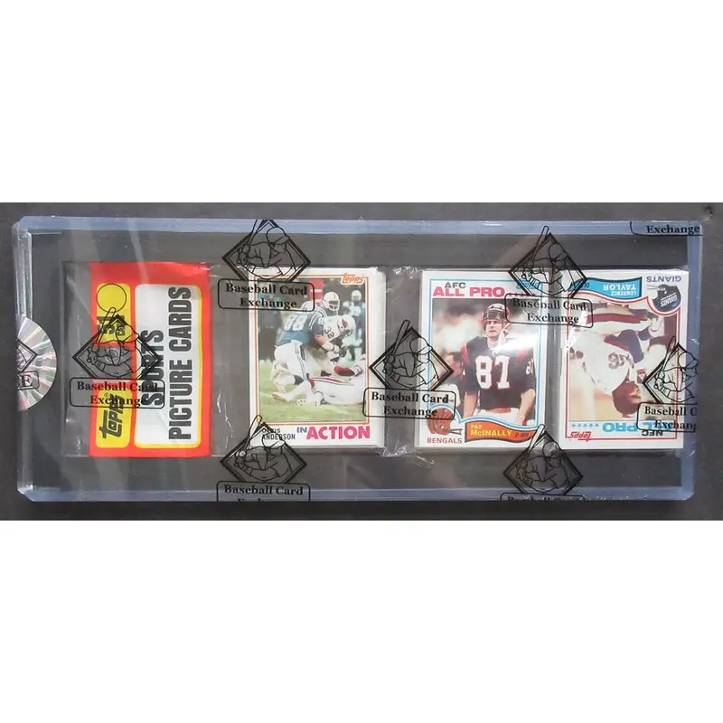 1982 Topps Football Unopened Rack Pack (Taylor RC Top) (BBCE)
