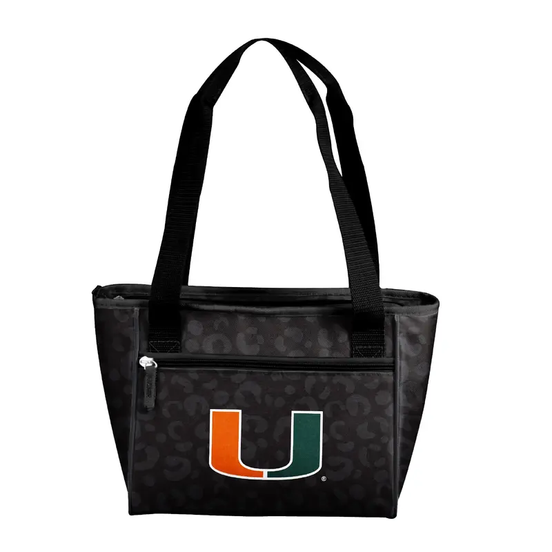 Miami Leopard Print 16 Can Cooler Tote
