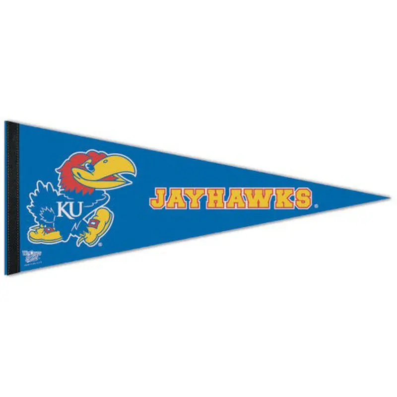 Kansas Jayhawks NCAA Team Logo Premium Felt Collector's Pennant - Wincraft Inc.