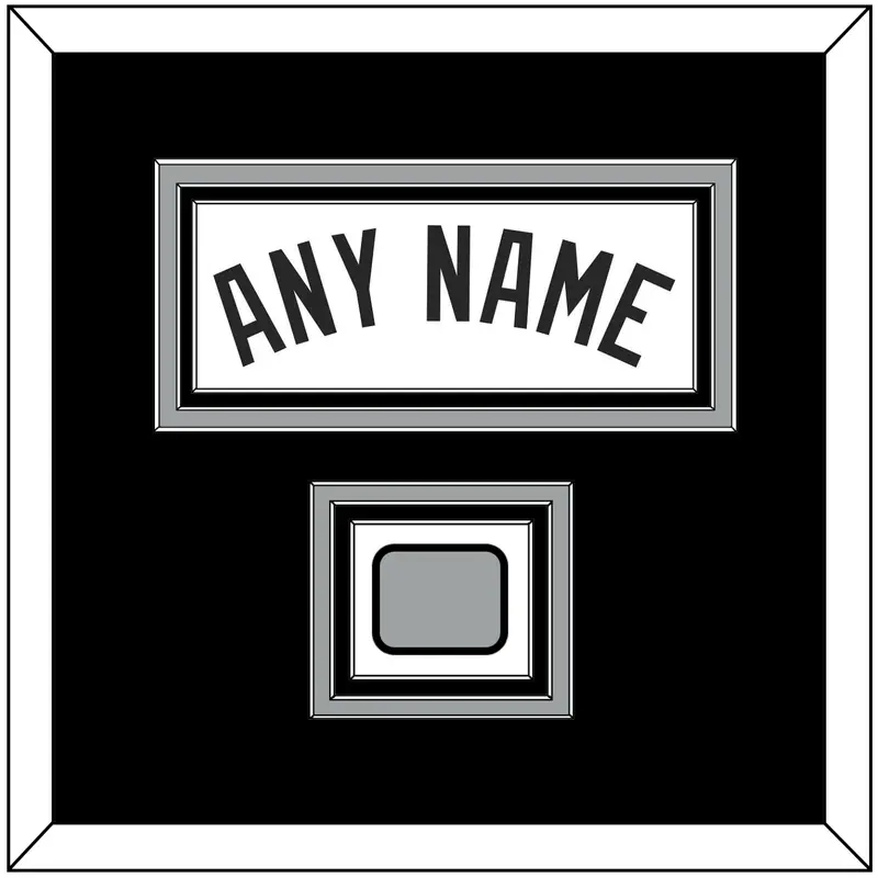 San Antonio Name & Champions Trophy Patch - Home White (1989-2002) - Triple Mat 2