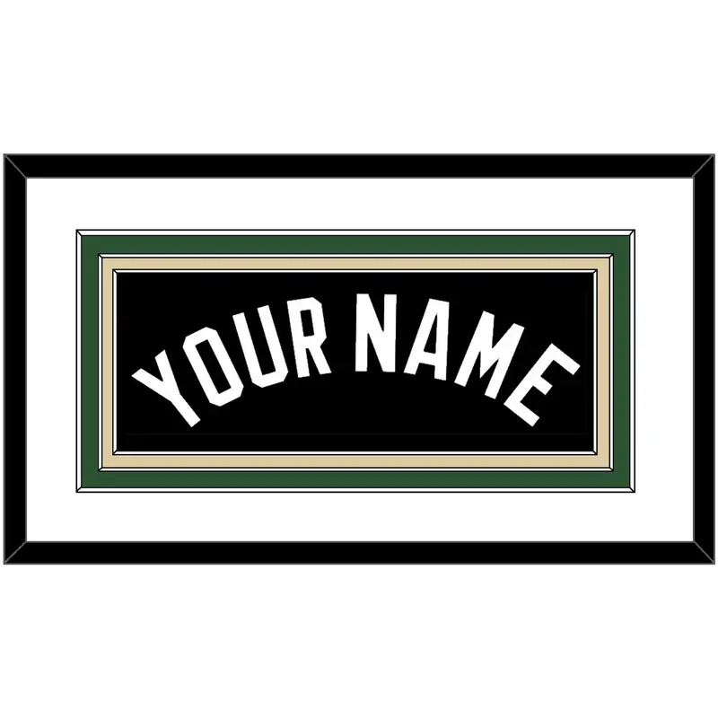 Milwaukee Name - Black Statement - Triple Mat 1