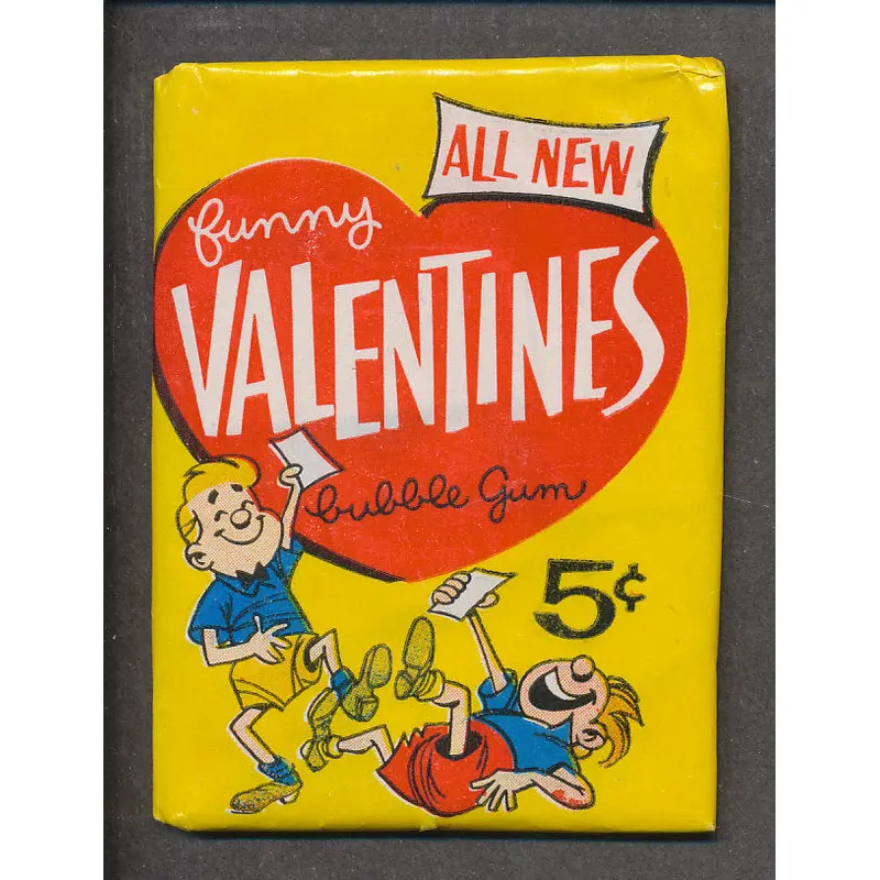 1960 Topps Funny Valentines Unopened Wax Pack