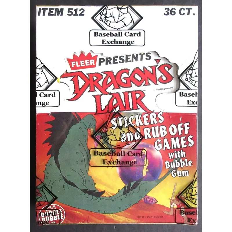 1983 Fleer Dragon's Lair Unopened Wax Box (BBCE)