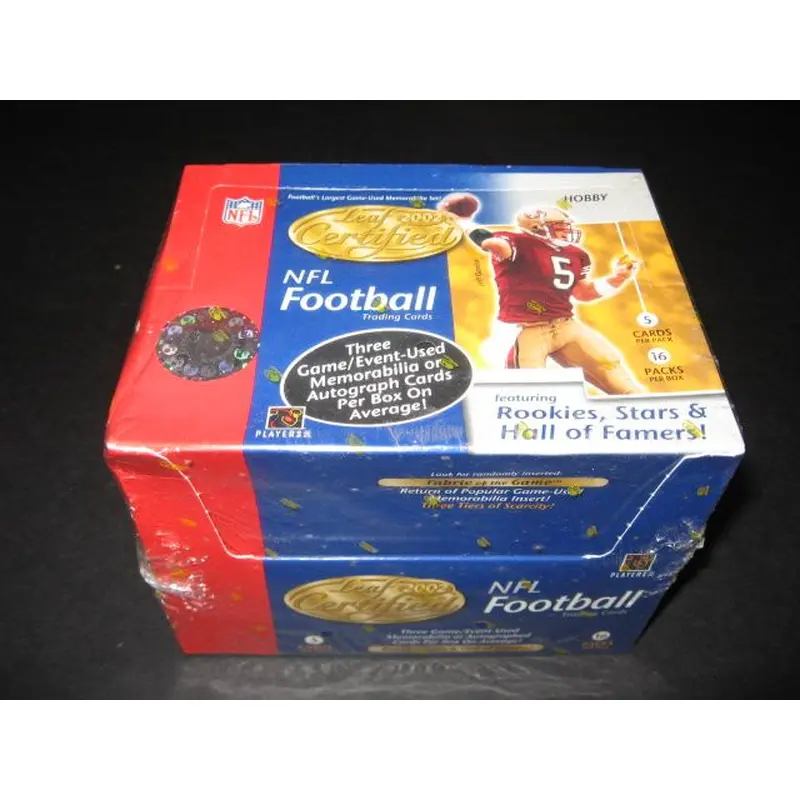 2002 Donruss Leaf Certified Materials Football Box (Hobby)