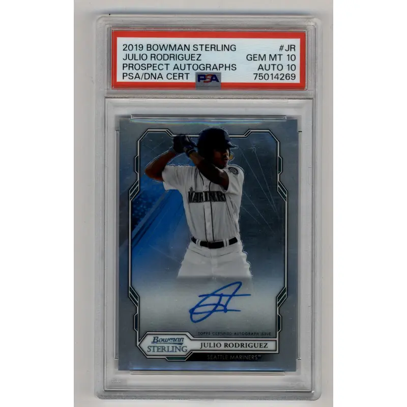 Julio Rodriguez 2019 Bowman Sterling Prospect Auto PSA 10 Gem Mint Auto 10 4269