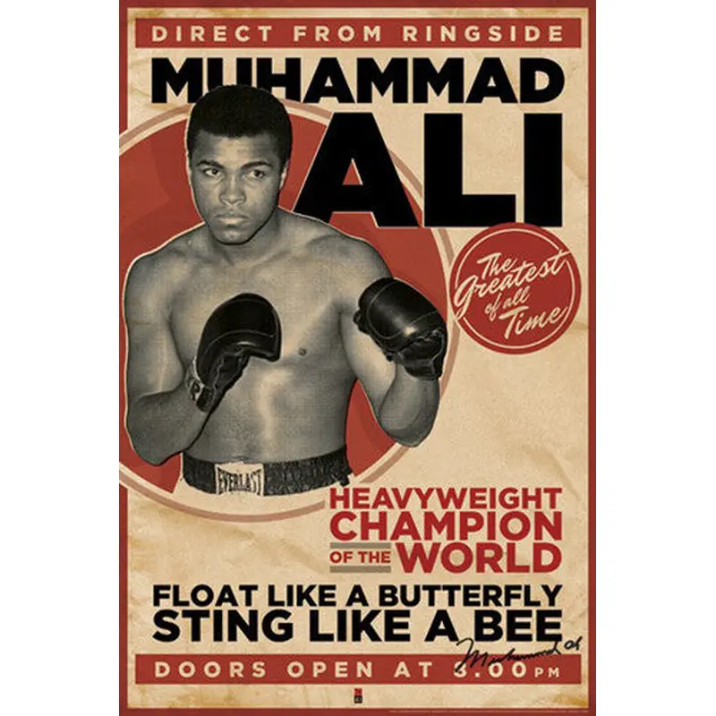 Muhammad Ali "Direct from Ringside" Boxing Poster - Pyramid 2011