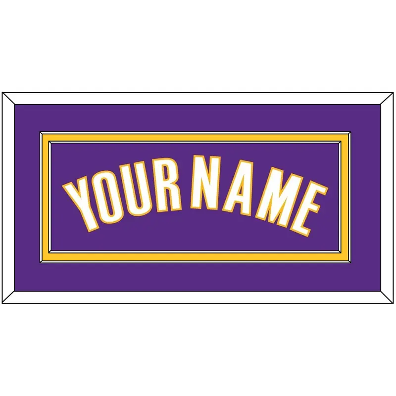 Los Angeles Name - Road Purple (1999-2004) - Double Mat 2