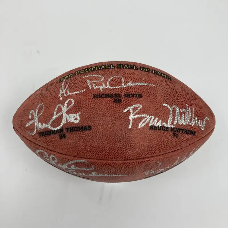 2007 Pro Football Hall Of Fame Induction Signed Football Michael Irvin JSA COA