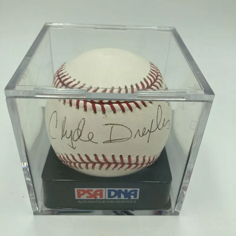 Clyde Drexler Signed Major League Baseball PSA DNA Graded 10 GEM MINT