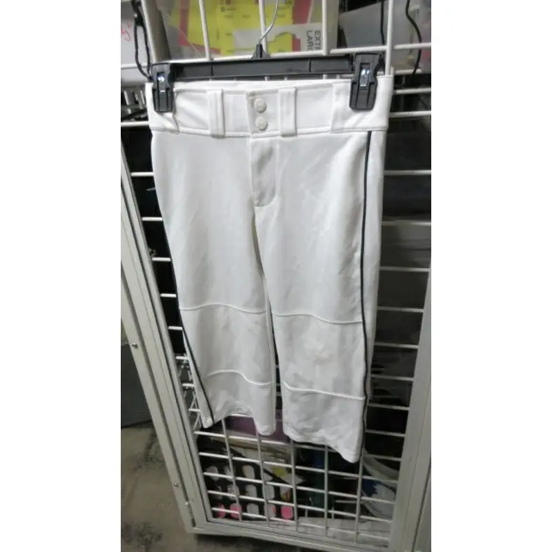 Used Under Armour White Open Bottom Pants Youth Size XS