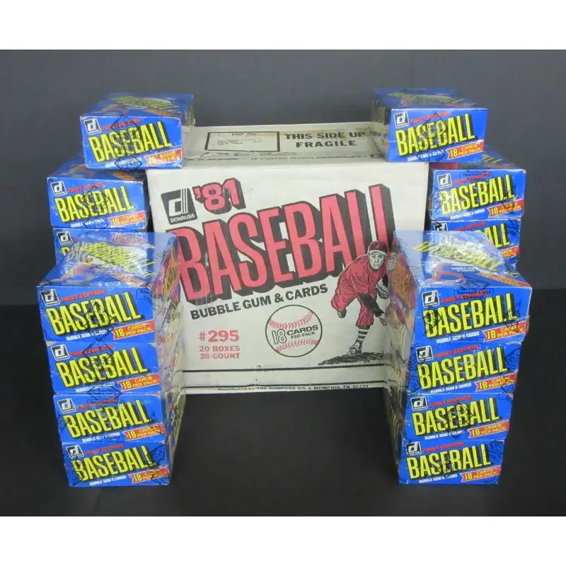 1981 Donruss Baseball Unopened Wax Case (20 Box) (BBCE)