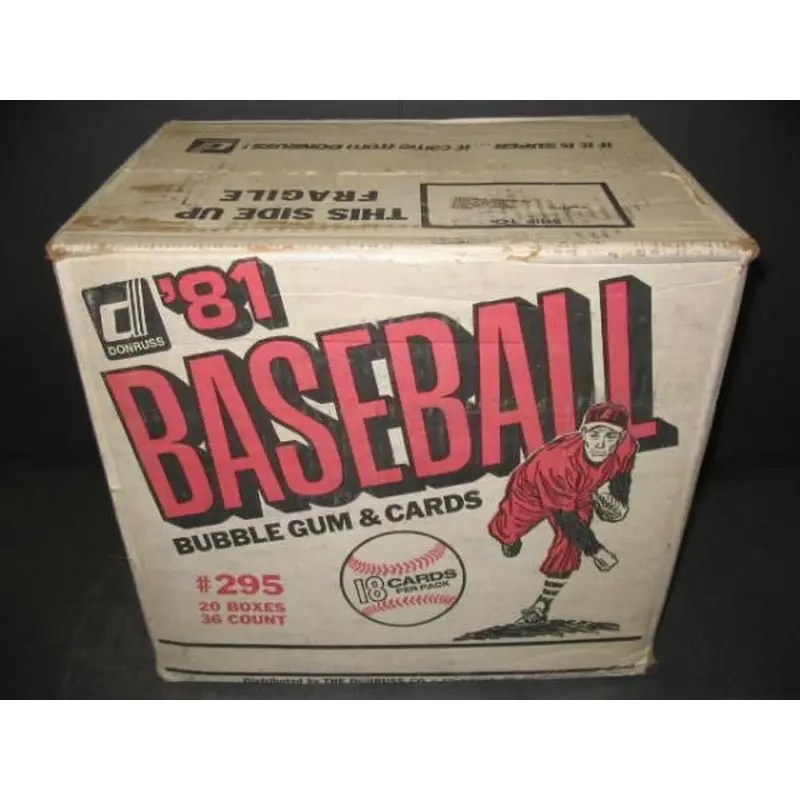 1981 Donruss Baseball Unopened Wax Case (20 Box) (Sealed)