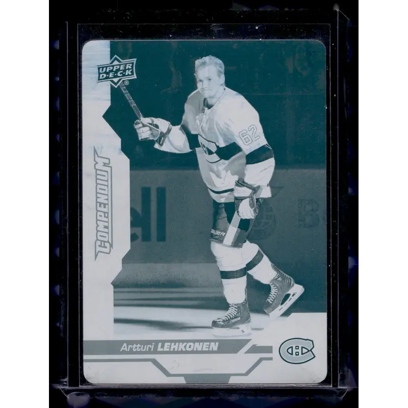 2018-19 Upper Deck Compendium - Printing Plate Cyan - Artturi Lehkonen #628 1of1