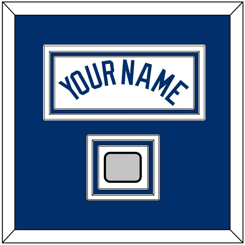 Los Angeles Name & World Series Champions Patch - Home White - Triple Mat 2