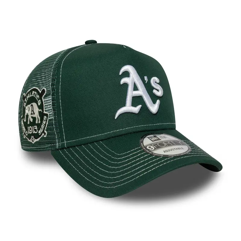 New Era - Oakland Athletics - WS - E-Frame Trucker Cap - Dark Green