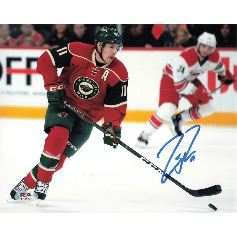 Zach Parise signed 8x10 photo PSA/DNA Minnesota Wild Autographed
