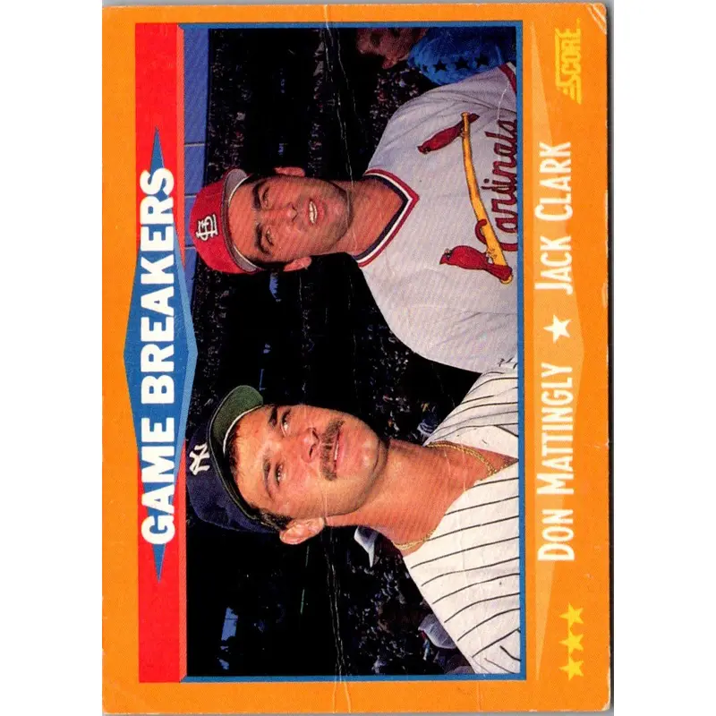 1988 Score Don Mattingly/Jack Clark #650