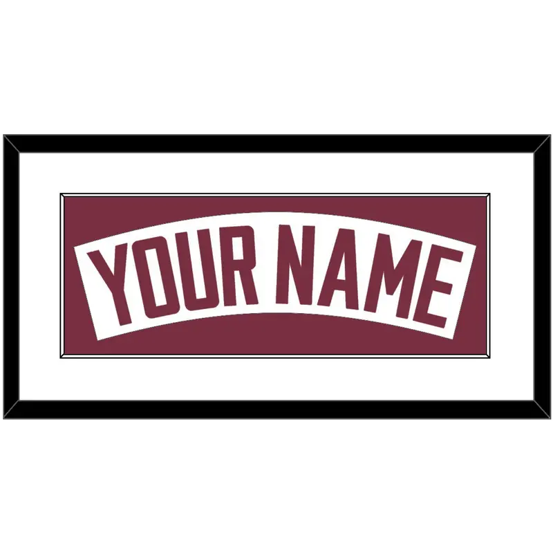 Florida State Baseball Nameplate - Home White - Single Mat 1