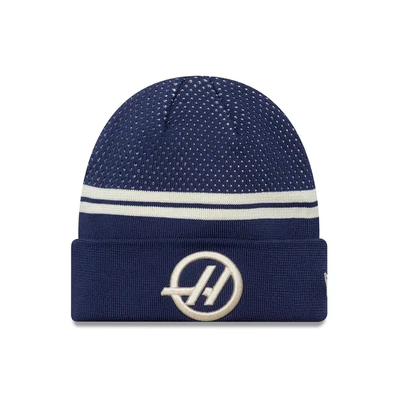 MoneyGram Haas F1 Engineered Navy Cuff Knit Beanie Hat