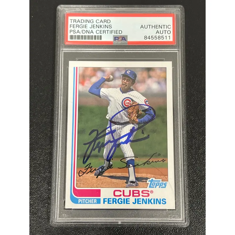 2017 Topps #106 Fergie Jenkins Signed Card AUTO PSA Slabbed Cubs