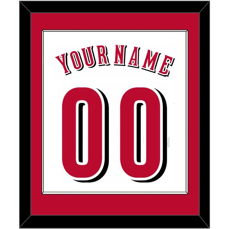 Cincinnati Name & Number - Home White - Single Mat 1
