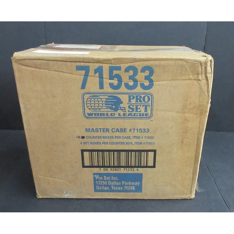1991 Pro Set World League Football Factory Set Case (10/4)