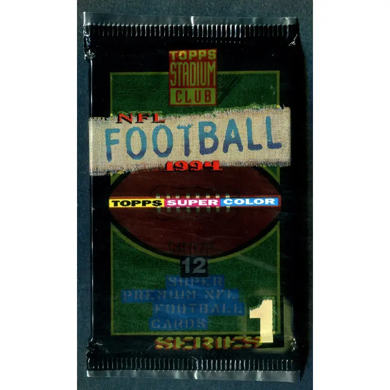 1994 Topps Stadium Club Football Unopened Series 1 Pack (12)