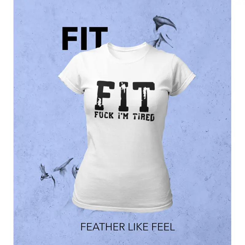 Women'S Fit T-Shirts (White) Wod Armour | Kibi Sports