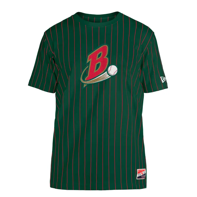 Buffalo Bisons New Era Retro Green Slide Stripe Tee