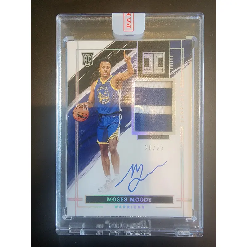 Moses Moody 2021 Panini Impeccable Rookie Patch Auto #20/25