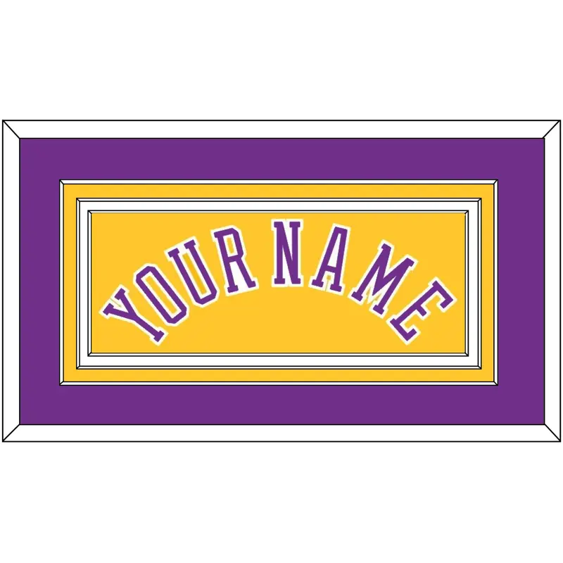 Los Angeles Name - Home Yellow (1978-1997) - Triple Mat 3