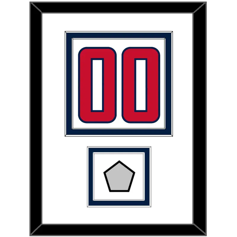 Washington Number (Back) & Stanley Cup Finals Patch - Road White - Double Mat 2