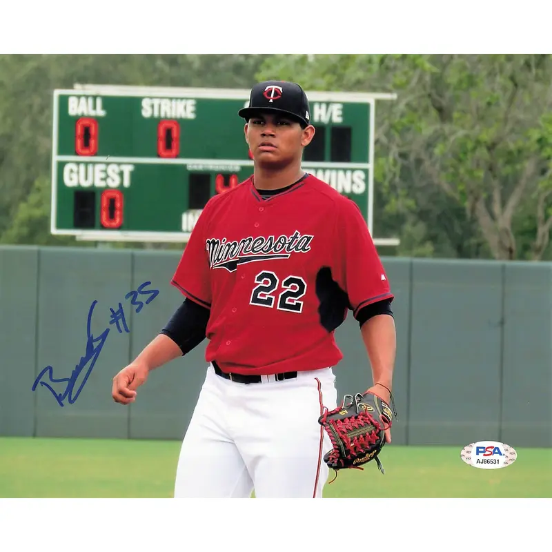 Brusdar Graterol signed 8x10 photo PSA/DNA Minnesota Twins Autographed