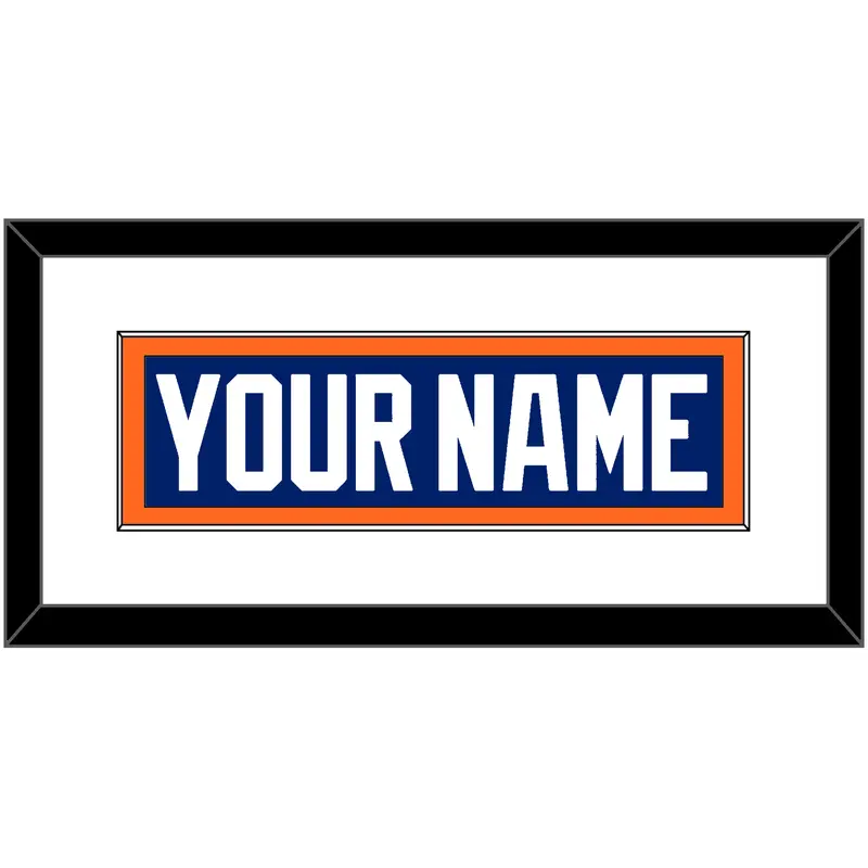 Edmonton Nameplate - Road Blue (1981-1994) - Single Mat 1
