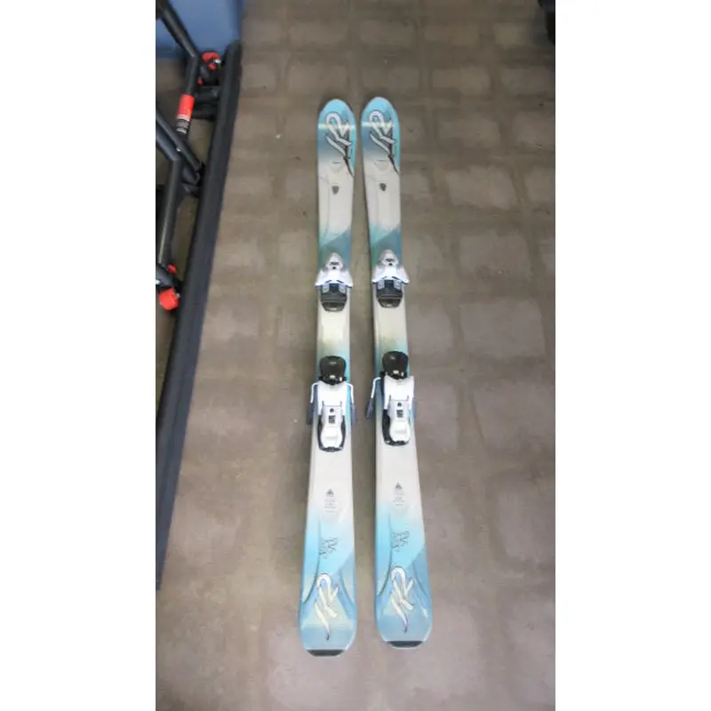 Used K2 Super RX Downhill Skis Size 146cm w/ Salomon Bindings