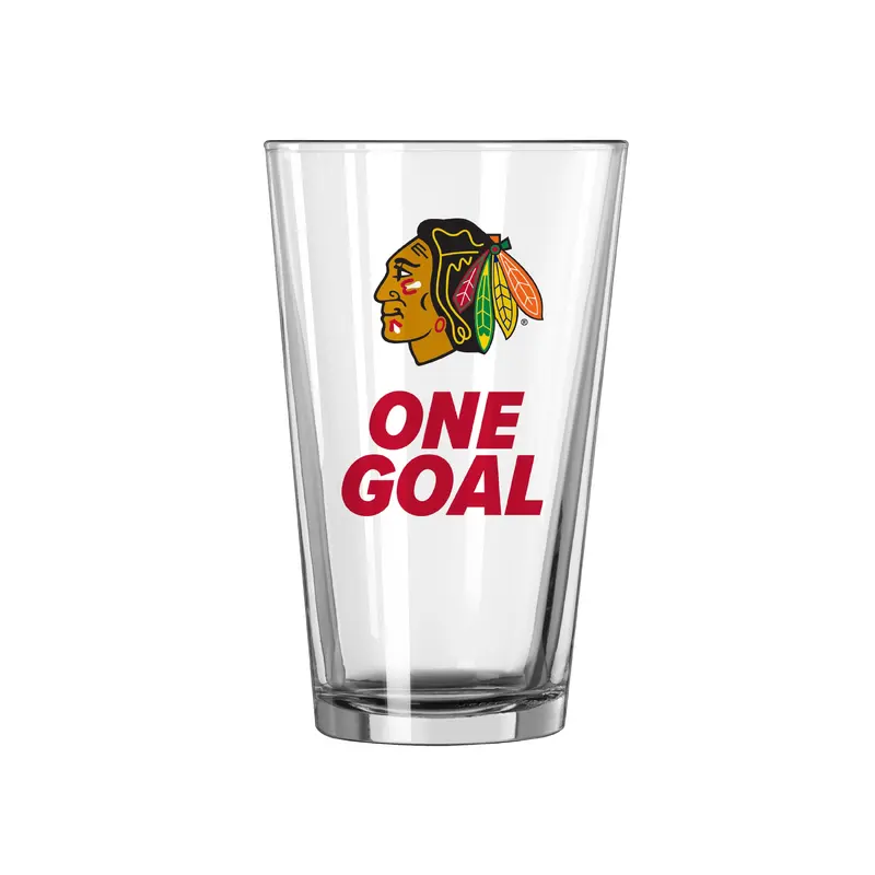 Chicago Blackhawks 16oz Slogan Pint Glass
