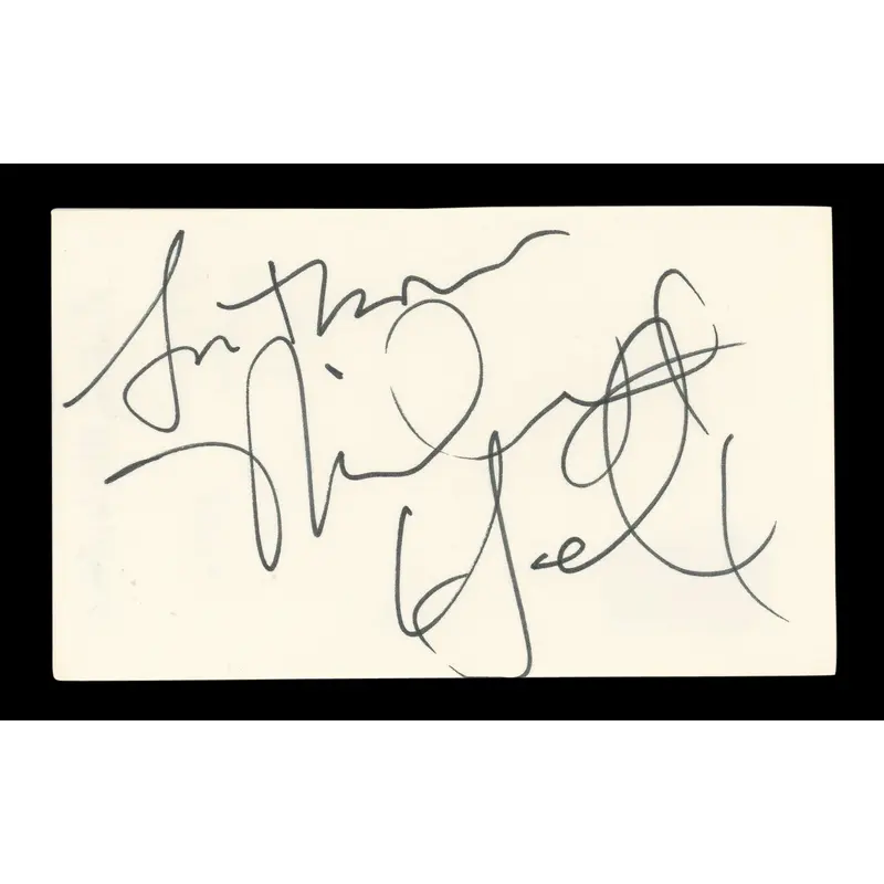 Anthony Michael Hall The Breakfast Club Signed 3x5 Index Card BAS #BL96675