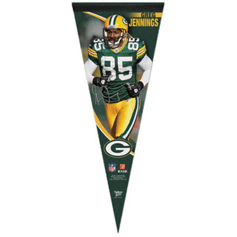 Greg Jennings "Signature" Premium Felt Pennant L.E. /2,009